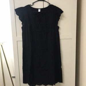 Black bathing suit cover